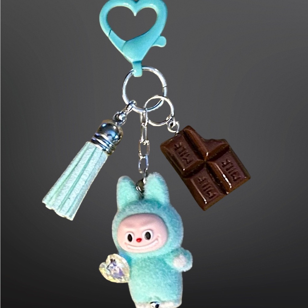 Valentine’s Love Bunny bag charm, key chain, clip-on accessory for love, friends - Picture 10 of 13